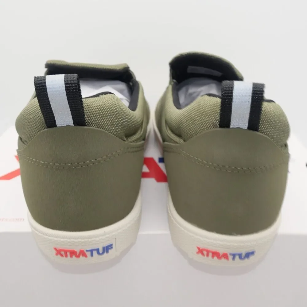 NEW Xtratuff Men's 8.5 Topwater Slip On Deck Shoes Green Slip Resistant